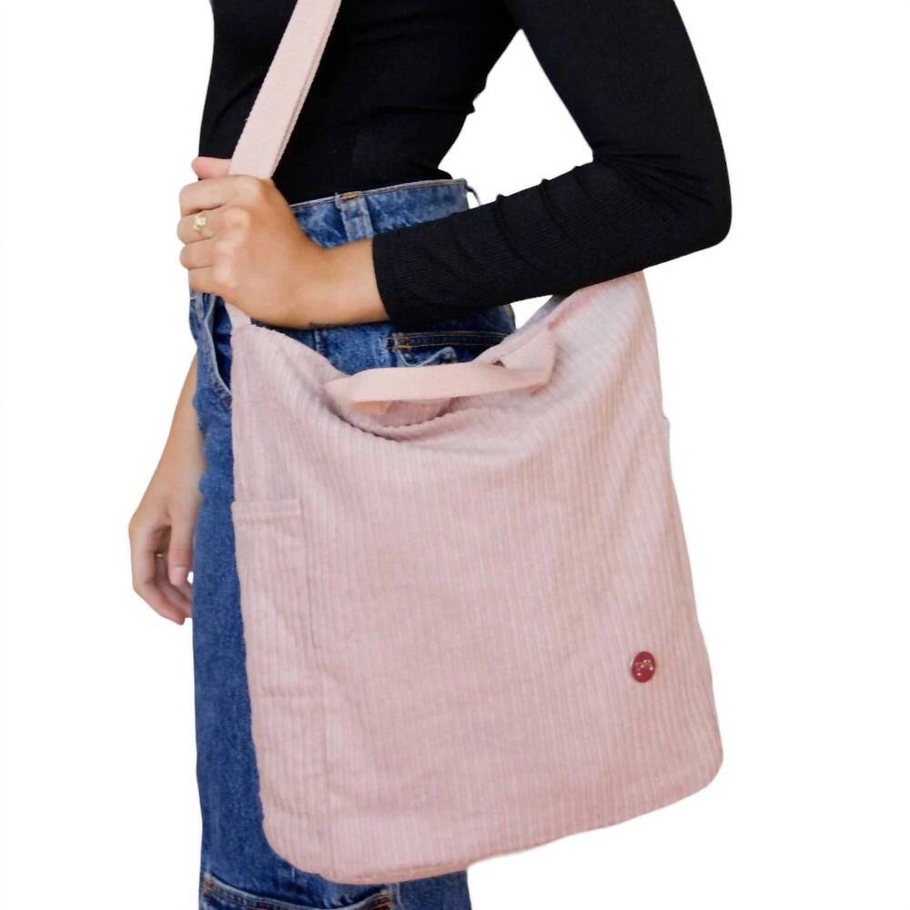 NEW PRETTY SIMPLE carter corduroy crossbody bag in pink